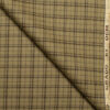 OCM Men's  Acrylic Wool Checks  Unstitched Shirting Fabric (Light Brown)