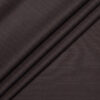 D&J Men's Terry Rayon  Striped  Unstitched Suiting Fabric (Dark Chocolate Brown)