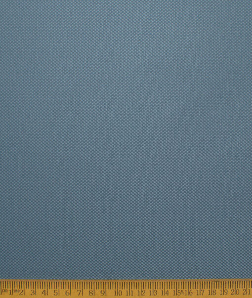 Italian Channel Men's Terry Rayon  Structured  Unstitched Suiting Fabric (Greyish Blue)