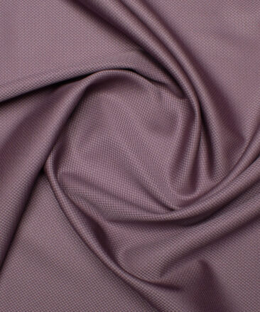 Italian Channel Men's Terry Rayon  Structured  Unstitched Suiting Fabric (Turkish Rose Purple)