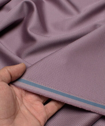 Italian Channel Men's Terry Rayon  Structured  Unstitched Suiting Fabric (Turkish Rose Purple)