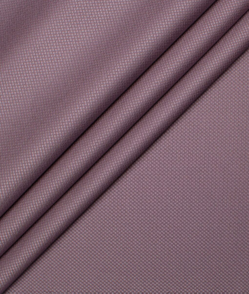 Italian Channel Men's Terry Rayon  Structured  Unstitched Suiting Fabric (Turkish Rose Purple)