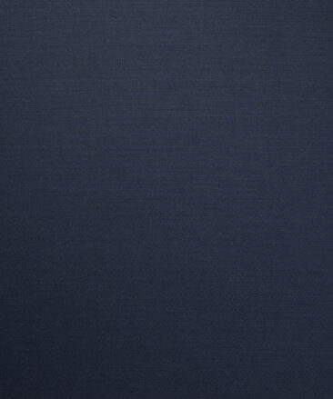 Luigi Bernardo Italy Men's Terry Rayon  Self Design  Unstitched Suiting Fabric (Dark Royal Blue)