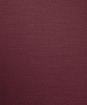 Luigi Bernardo Italy Men's Terry Rayon  Self Design  Unstitched Suiting Fabric (Dark Wine)