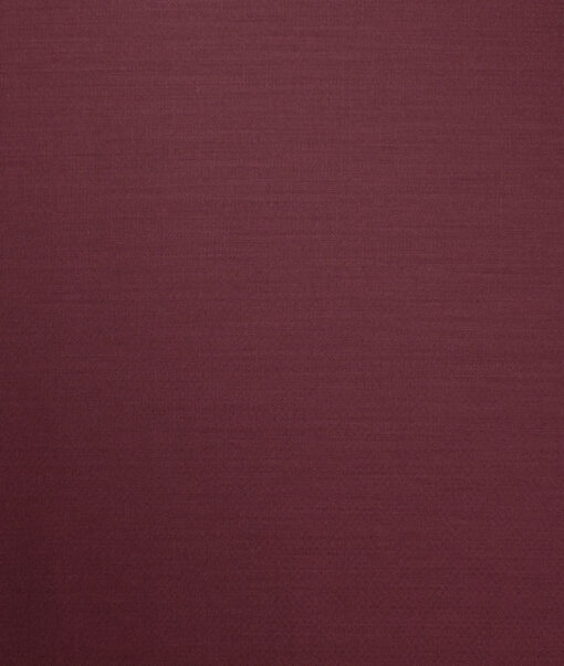 Luigi Bernardo Italy Men's Terry Rayon  Self Design  Unstitched Suiting Fabric (Dark Wine)