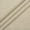 Linen Club Men's Pure Linen 44 LEA Striped  Unstitched Suiting Fabric (Natural Beige)