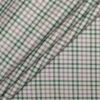 Arvind Men's  Superfine Cotton Checks  Unstitched Shirting Fabric (Olive Green)