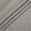 Arvind Men's  Superfine Cotton Checks  Unstitched Shirting Fabric (Green & Brown)