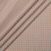 Arvind Men's  Superfine Cotton Checks  Unstitched Shirting Fabric (Orange & Blue)