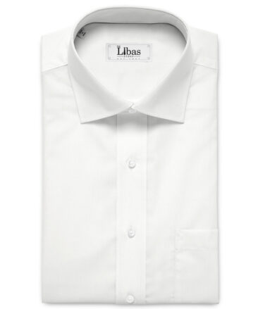 Ruby Mills Men's  Cotton Solids  Unstitched Shirting Fabric (White)