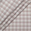 Soktas Men's  Giza Cotton Checks  Unstitched Shirting Fabric (Light Grey)